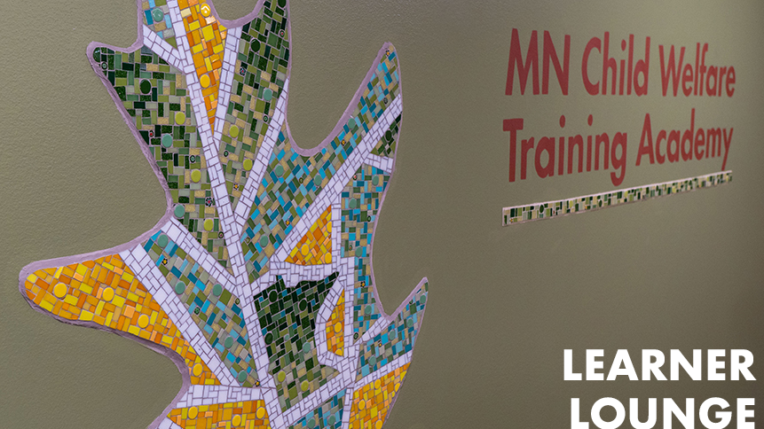 Mosaic of Training Academy leaf design